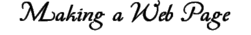 Making a Web page